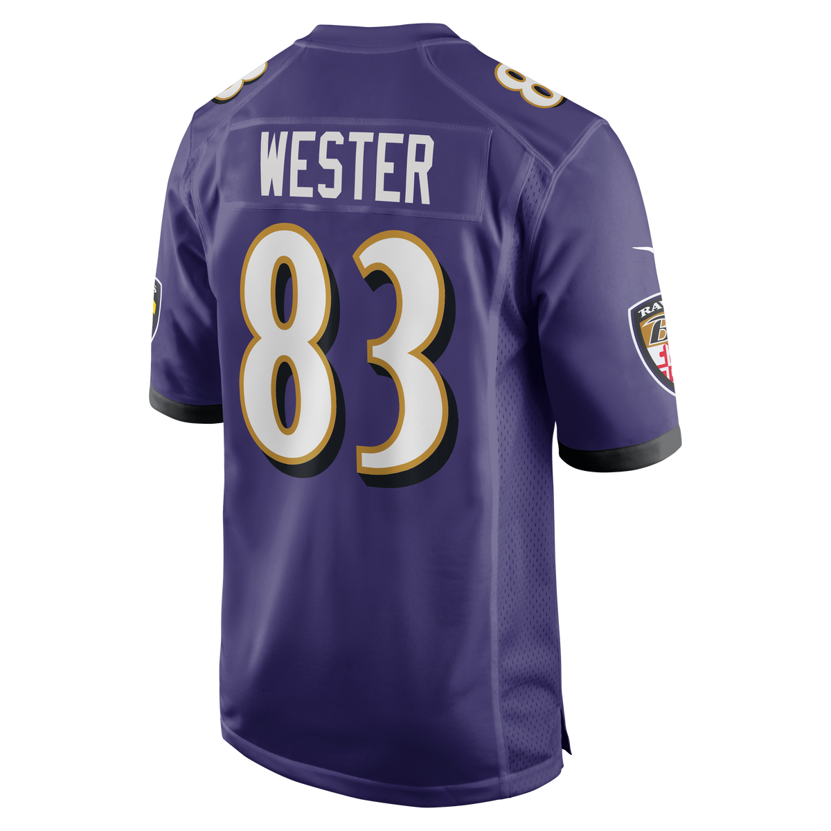 Men's Baltimore Ravens LaJohntay Wester Nike Purple Team Game Jersey