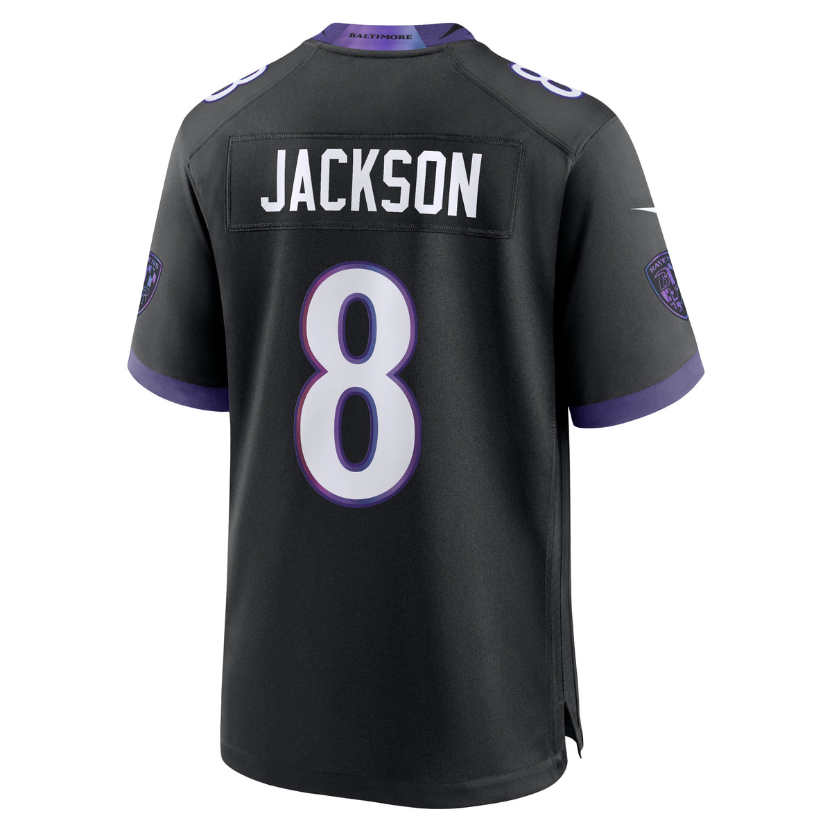 Men's Baltimore Ravens Lamar Jackson Nike Black Alternate Game Jersey