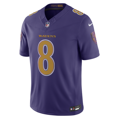 Men's Baltimore Ravens Lamar Jackson Nike Purple Alternate Vapor F.U.S.E. Stitched Limited Jersey