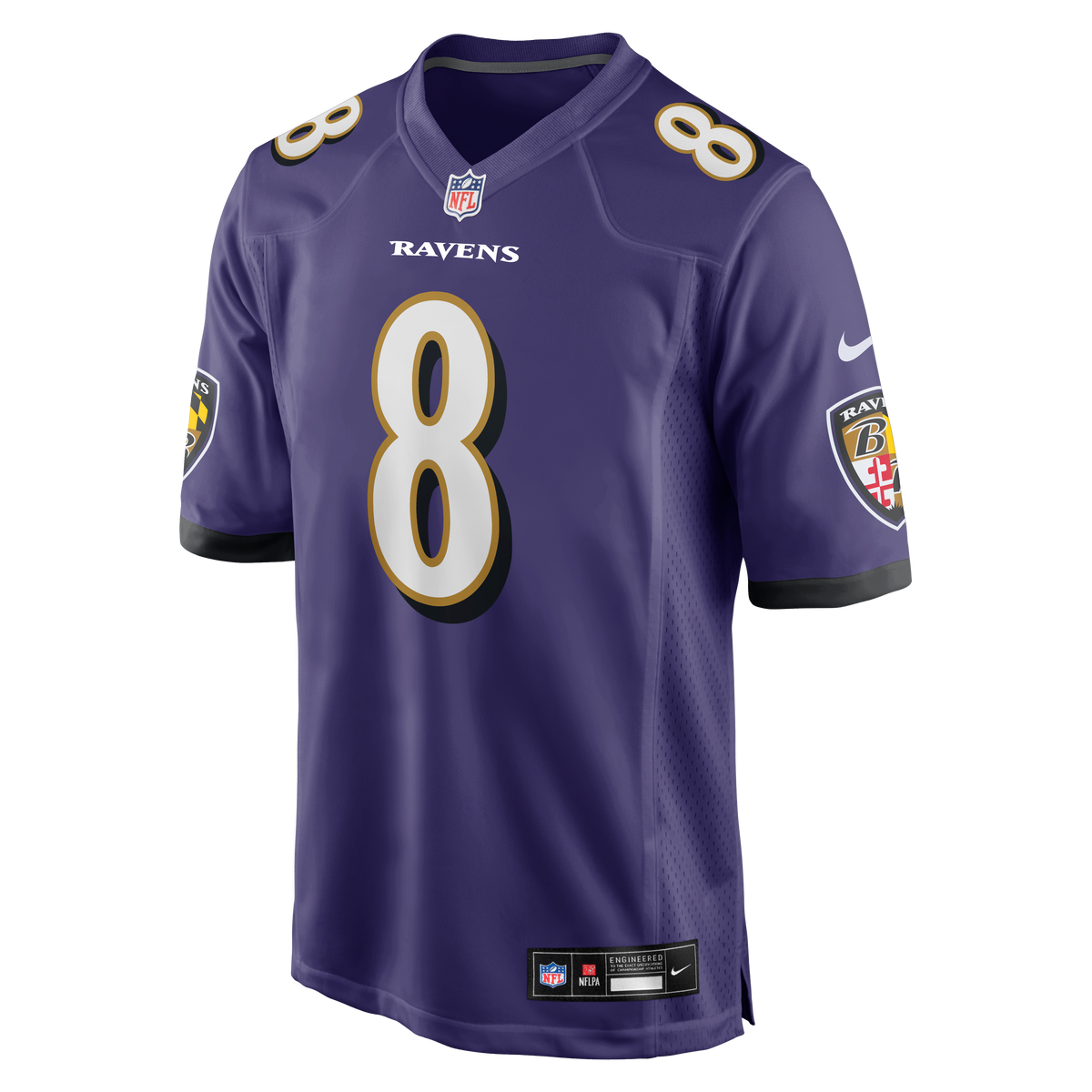 Men's Baltimore Ravens Lamar Jackson Nike Purple Game Jersey