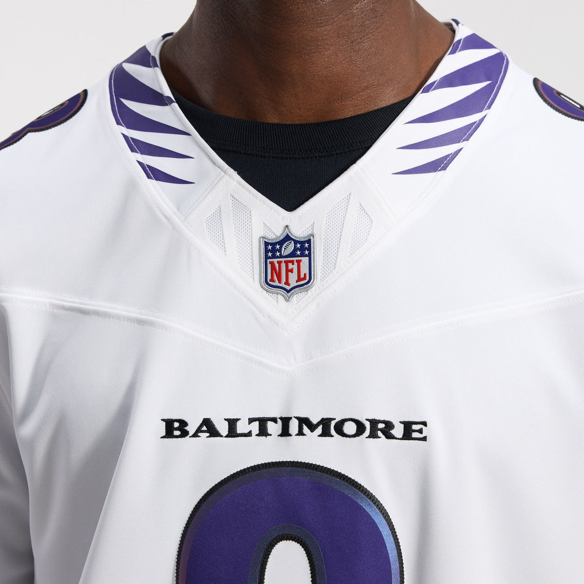 Men's Baltimore Ravens Lamar Jackson Nike White Vapor F.U.S.E. Stitched Limited Jersey