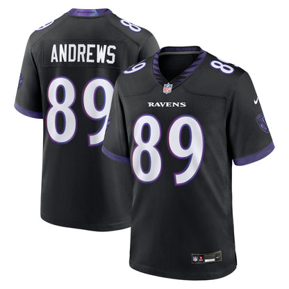 Men's Baltimore Ravens Mark Andrews Nike Black Alternate Game Jersey