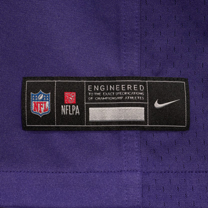 Men's Baltimore Ravens Nick Moore Nike Purple Game Jersey