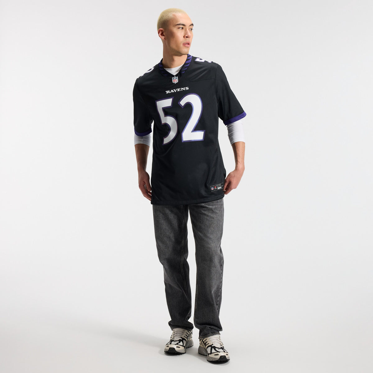 Men's Baltimore Ravens Ray Lewis Nike Black Alternate Retired Player Game Jersey