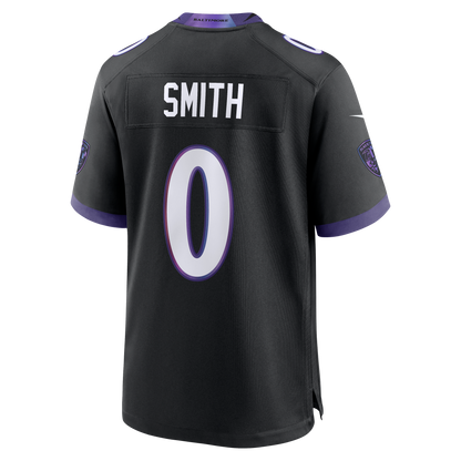 Men's Baltimore Ravens Roquan Smith Nike Black Alternate Game Jersey