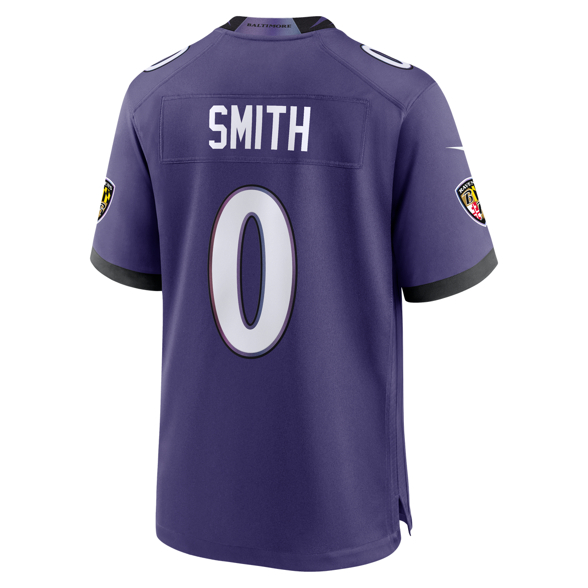 Men's Baltimore Ravens Roquan Smith Nike Purple Team Game Jersey