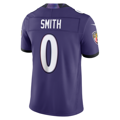 Men's Baltimore Ravens Roquan Smith Nike Purple Team Vapor F.U.S.E. Stitched Limited Jersey