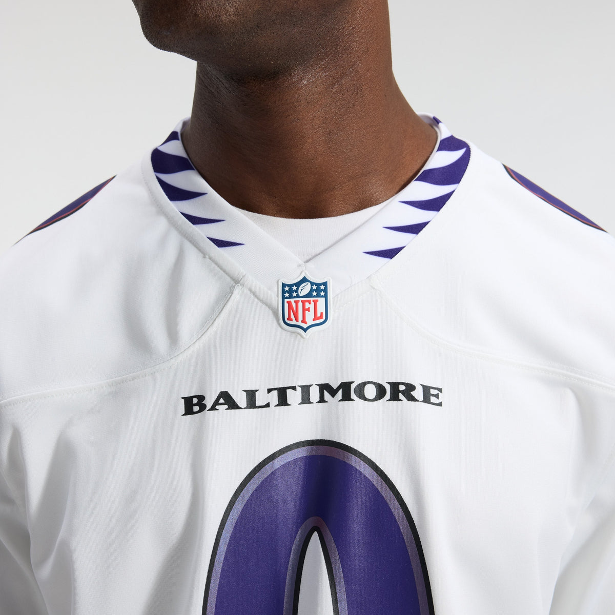 Men's Baltimore Ravens Roquan Smith Nike White Game Jersey