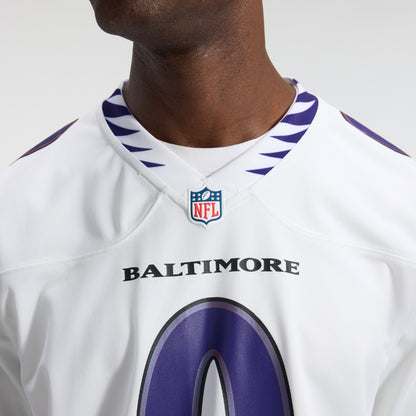Men's Baltimore Ravens Roquan Smith Nike White Game Jersey