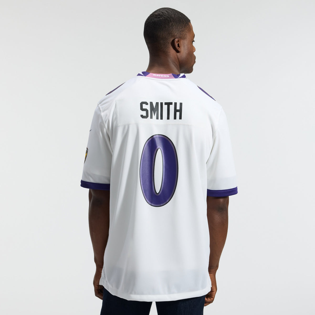 Men's Baltimore Ravens Roquan Smith Nike White Game Jersey