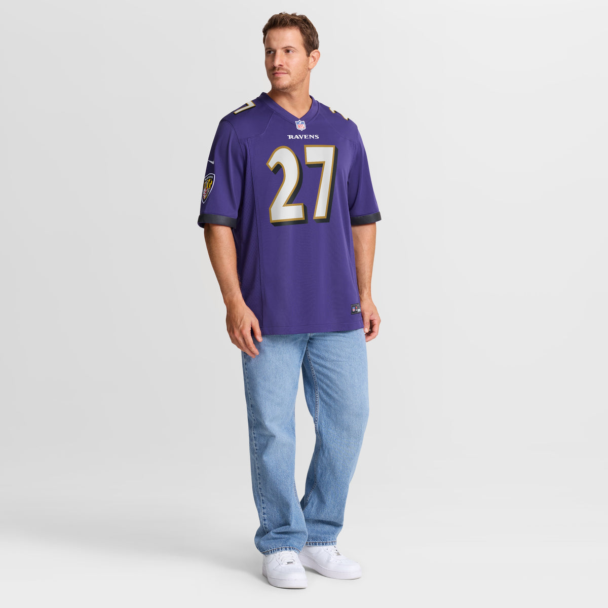 Men's Baltimore Ravens T.J. Tampa Nike Purple Team Game Jersey