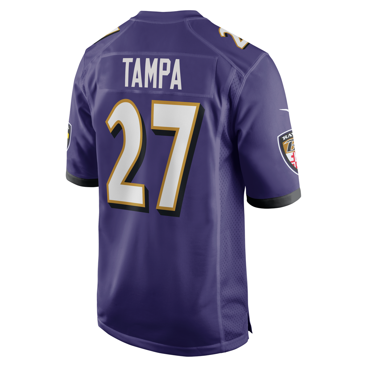 Men's Baltimore Ravens T.J. Tampa Nike Purple Team Game Jersey