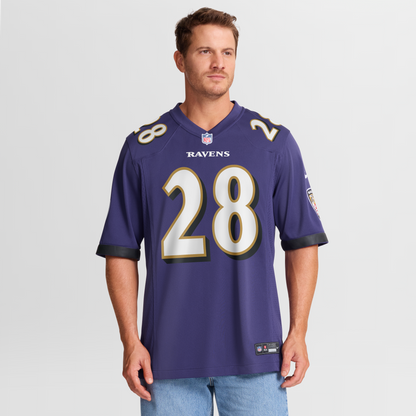 Men's Baltimore Ravens Taven Bryan Nike Purple Team Game Jersey