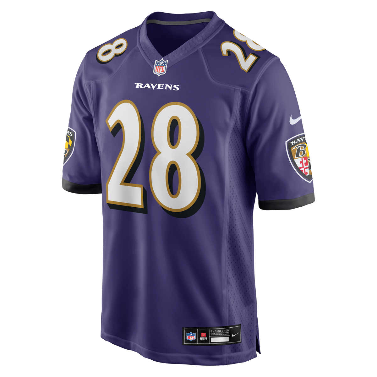 Men's Baltimore Ravens Taven Bryan Nike Purple Team Game Jersey