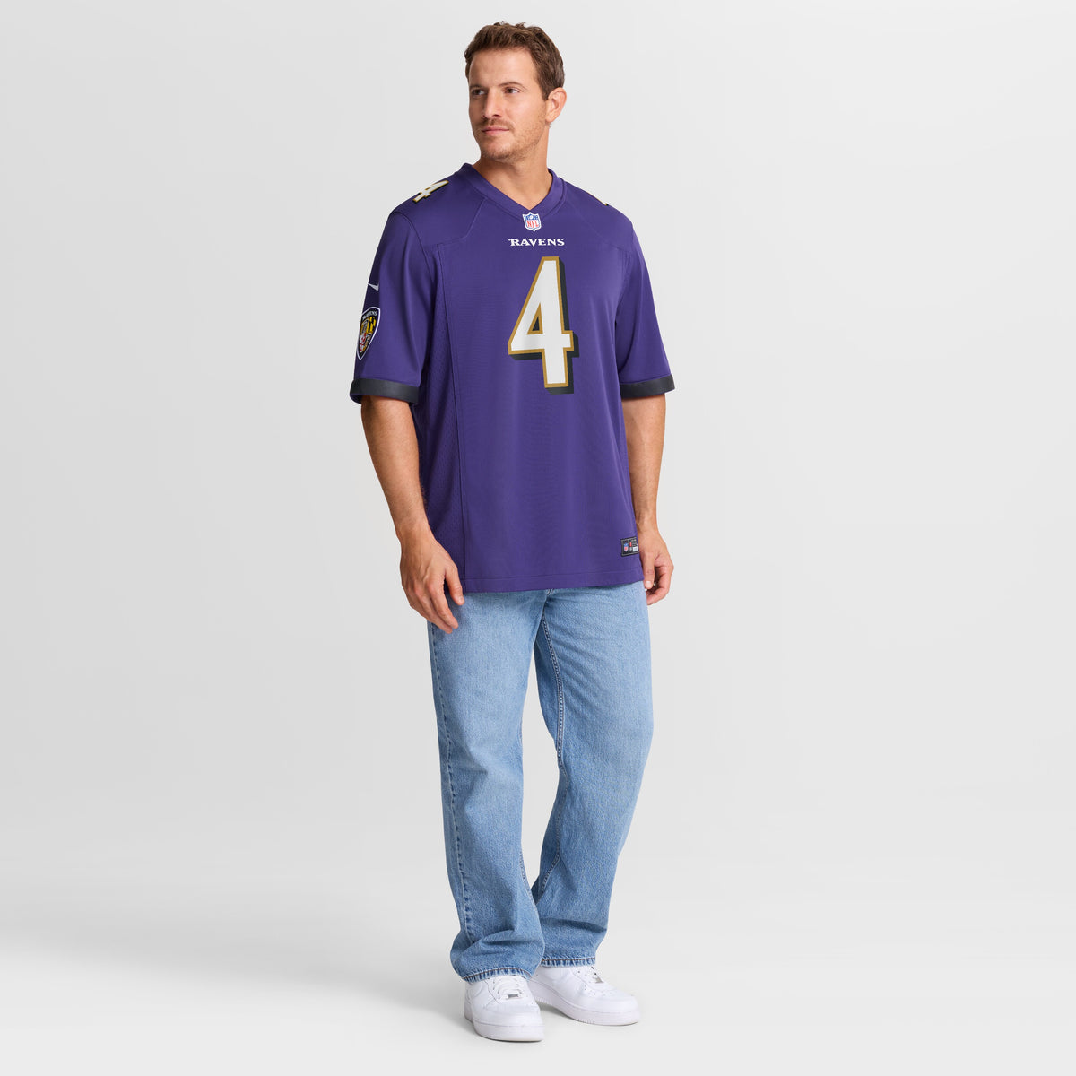 Men's Baltimore Ravens Zay Flowers Nike Purple Game Jersey