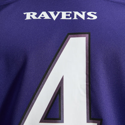 Men's Baltimore Ravens Zay Flowers Nike Purple Team Game Jersey