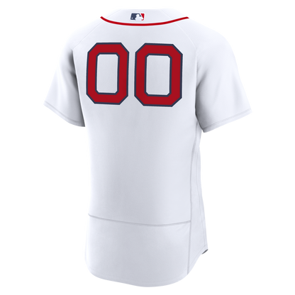Men's Boston Red Sox Nike White Home Authentic Custom Jersey