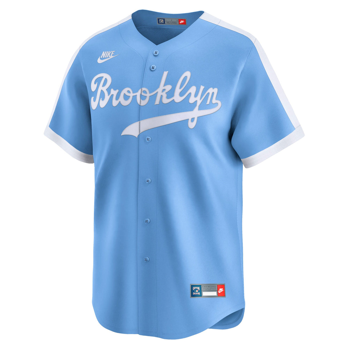 Men's Brooklyn Dodgers Jackie Robinson Nike Light Blue Cooperstown Collection Limited Jersey