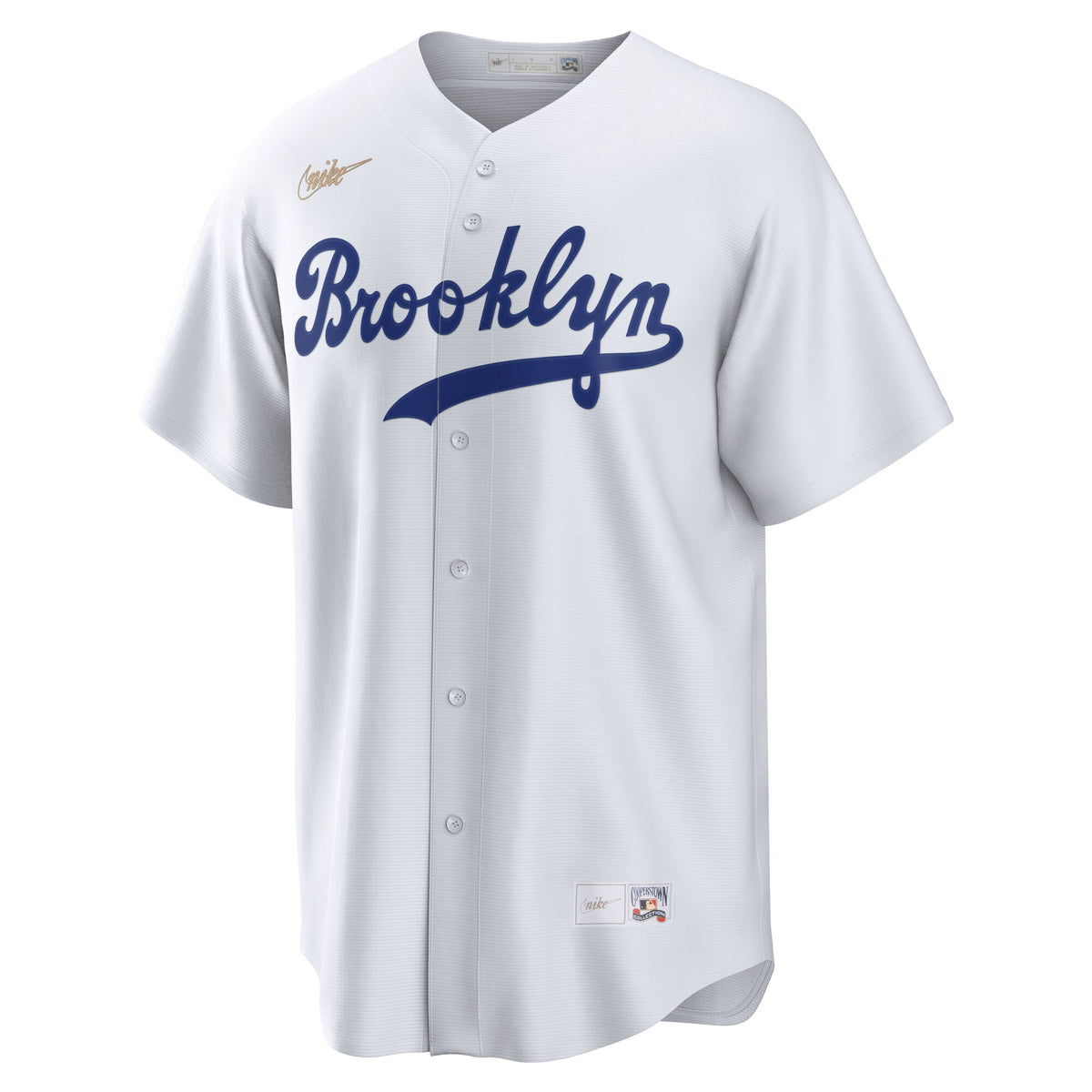 Men's Brooklyn Dodgers Jackie Robinson Nike White Cooperstown Collection Jackie Robinson Day Jersey