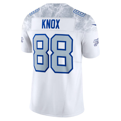 Men's Buffalo Bills Dawson Knox Nike White 2025 Rivalries Collection Stitched Limited Jersey