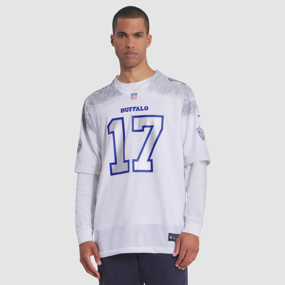 Men's Buffalo Bills Josh Allen Nike White 2025 Rivalries Collection Game Jersey