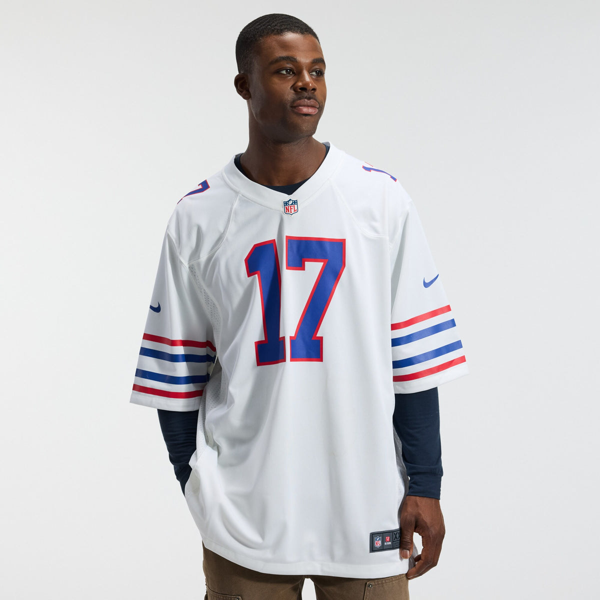 Men's Buffalo Bills Josh Allen Nike White Alternate Game Player Jersey