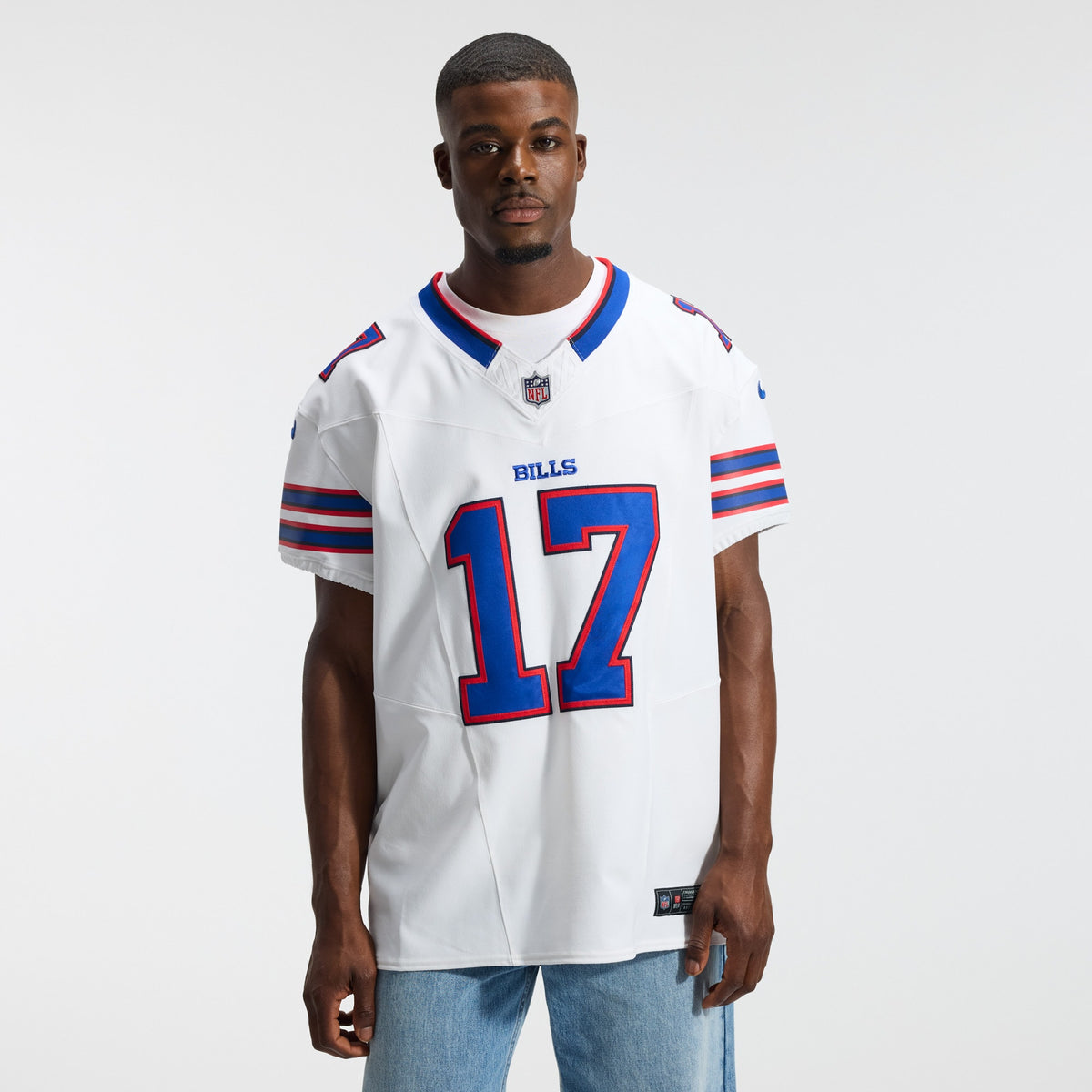 Men's Buffalo Bills Josh Allen Nike White Vapor F.U.S.E. Elite Jersey