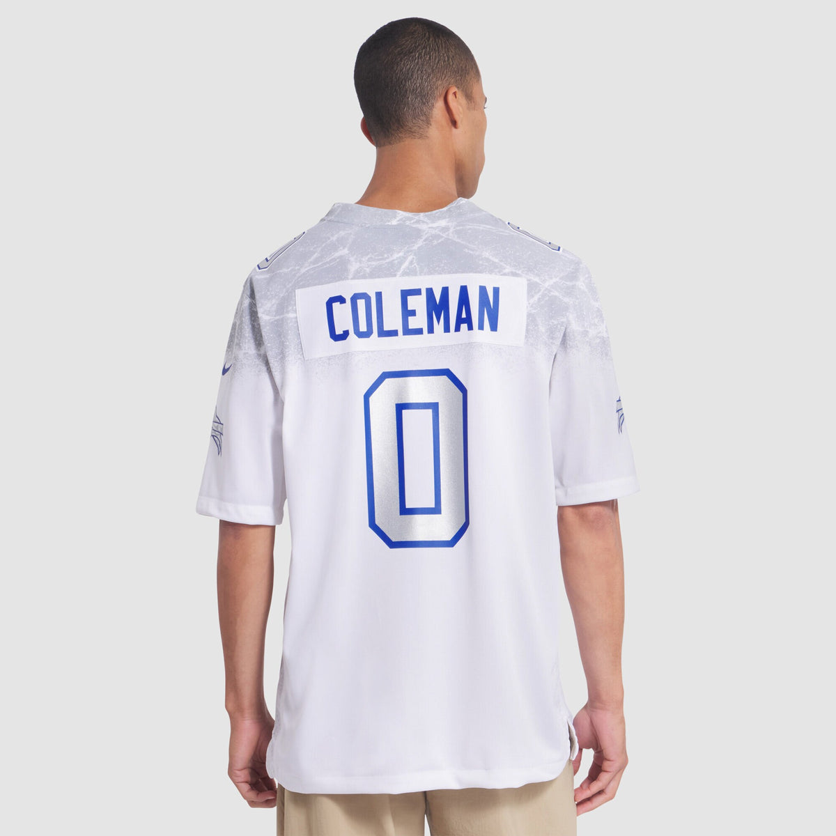 Men's Buffalo Bills Keon Coleman Nike White 2025 Rivalries Collection Game Jersey