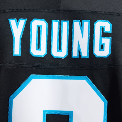 Men's Carolina Panthers Bryce Young Nike Black Team Vapor F.U.S.E. Stitched Limited Jersey
