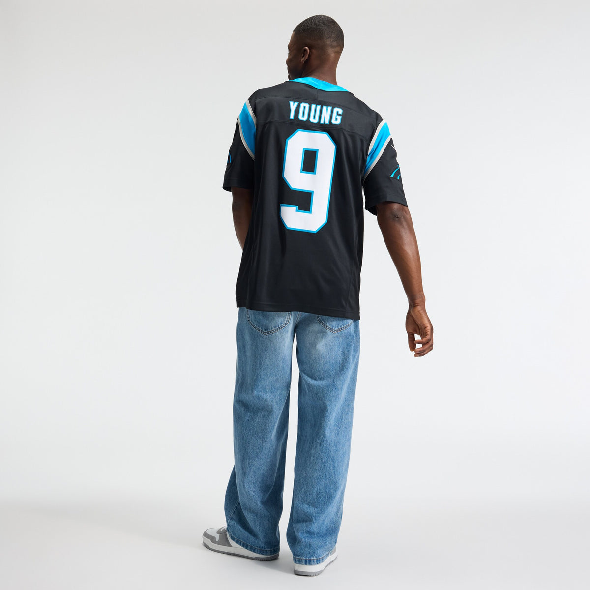Men's Carolina Panthers Bryce Young Nike Black Team Vapor F.U.S.E. Stitched Limited Jersey