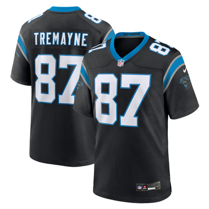 Men's Carolina Panthers Brycen Tremayne Nike Black Team Game Jersey