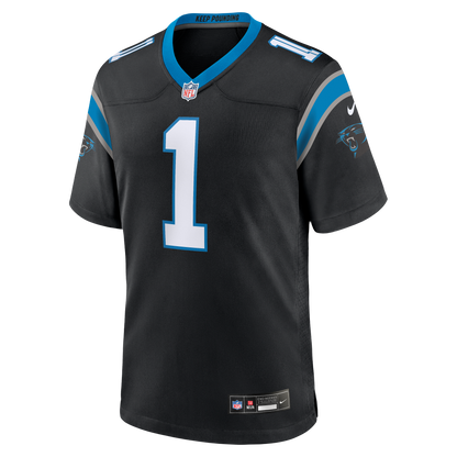 Men's Carolina Panthers Cam Newton Nike Black Team Retired Game Jersey