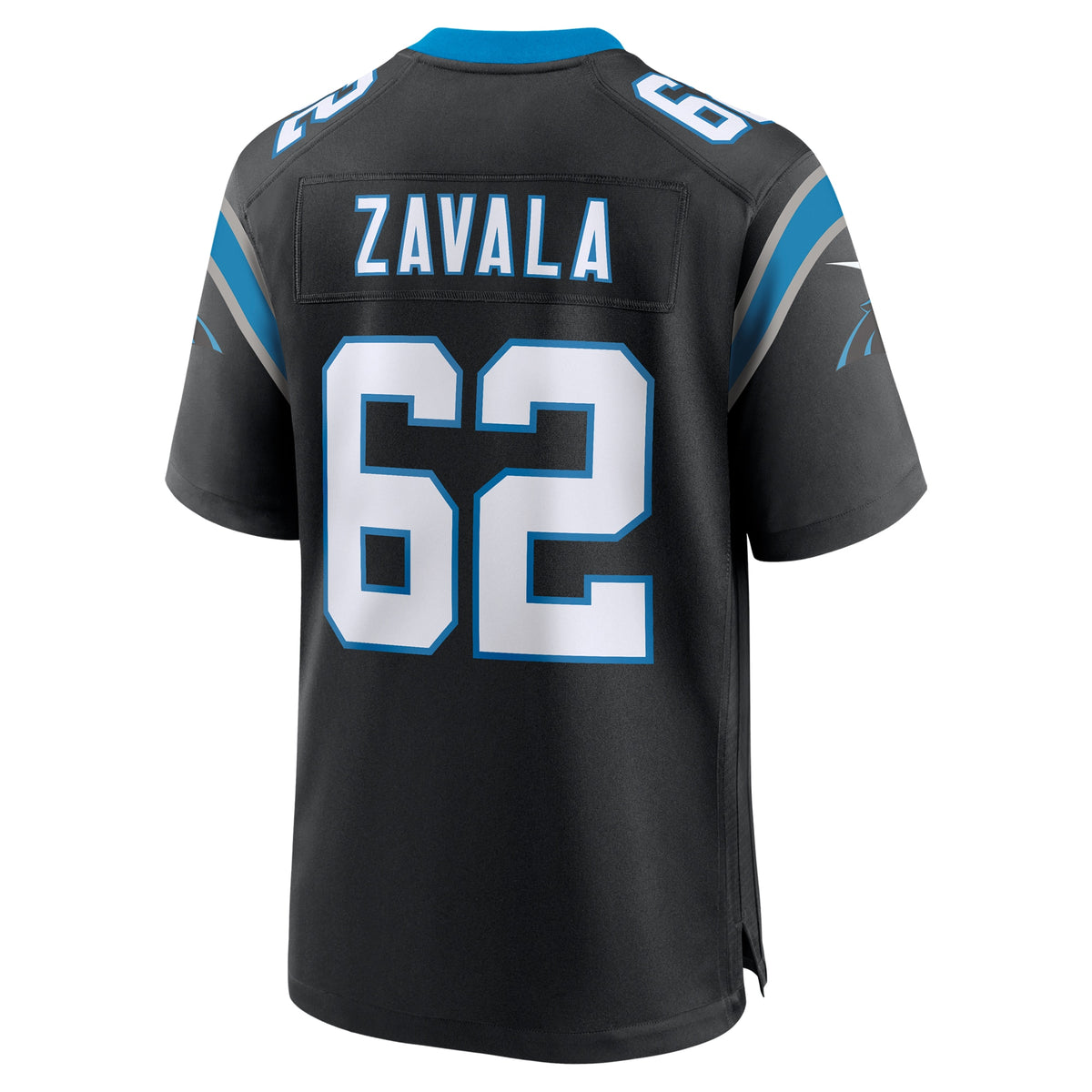 Men's Carolina Panthers Chandler Zavala Nike Black Game Jersey