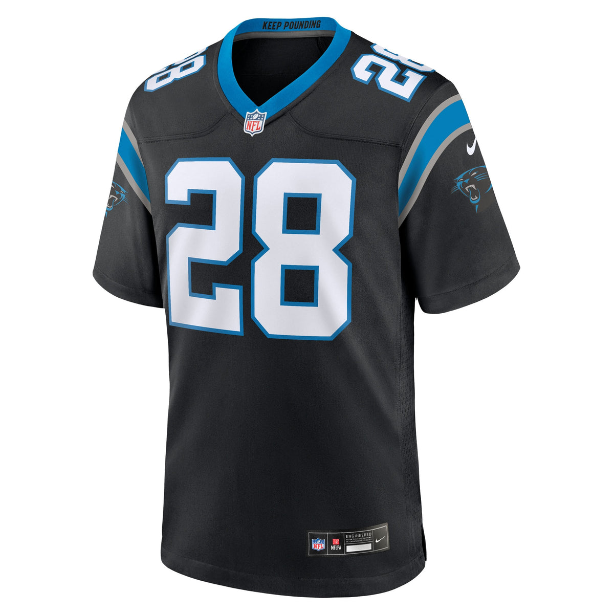 Men's Carolina Panthers Damarri Mathis Nike Black Team Game Jersey