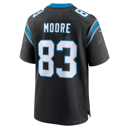 Men's Carolina Panthers David Moore Nike Black Game Jersey