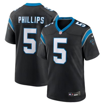 Men's Carolina Panthers Jaelan Phillips Nike Black Game Jersey