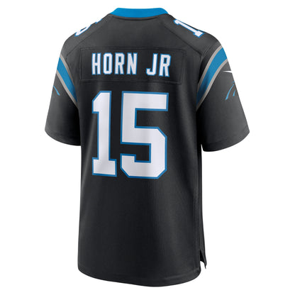 Men's Carolina Panthers Jimmy Horn Jr Nike Black Team Game Jersey