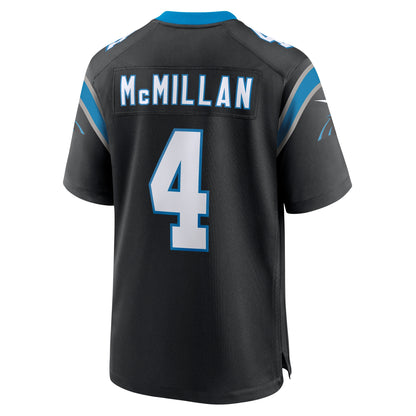 Men's Carolina Panthers Tetairoa McMillan Nike Black Team Game Jersey