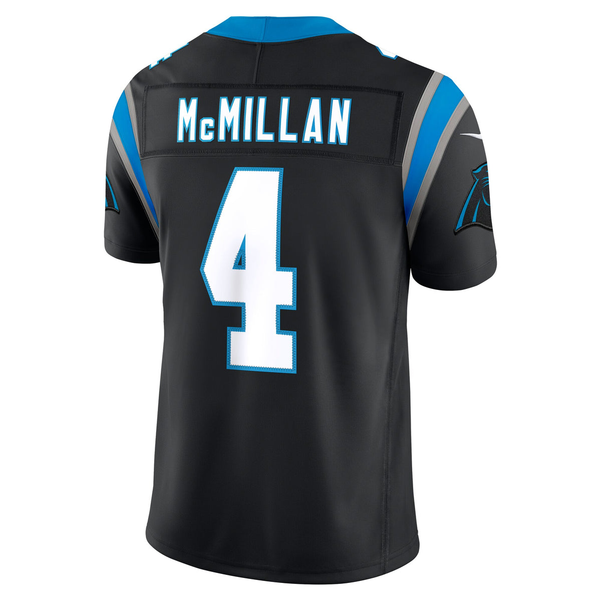 Men's Carolina Panthers Tetairoa McMillan Nike Black Team Vapor F.U.S.E. Stitched Limited Jersey