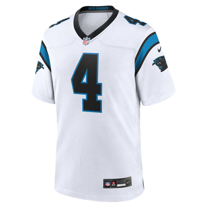 Men's Carolina Panthers Tetairoa McMillan Nike White Game Jersey