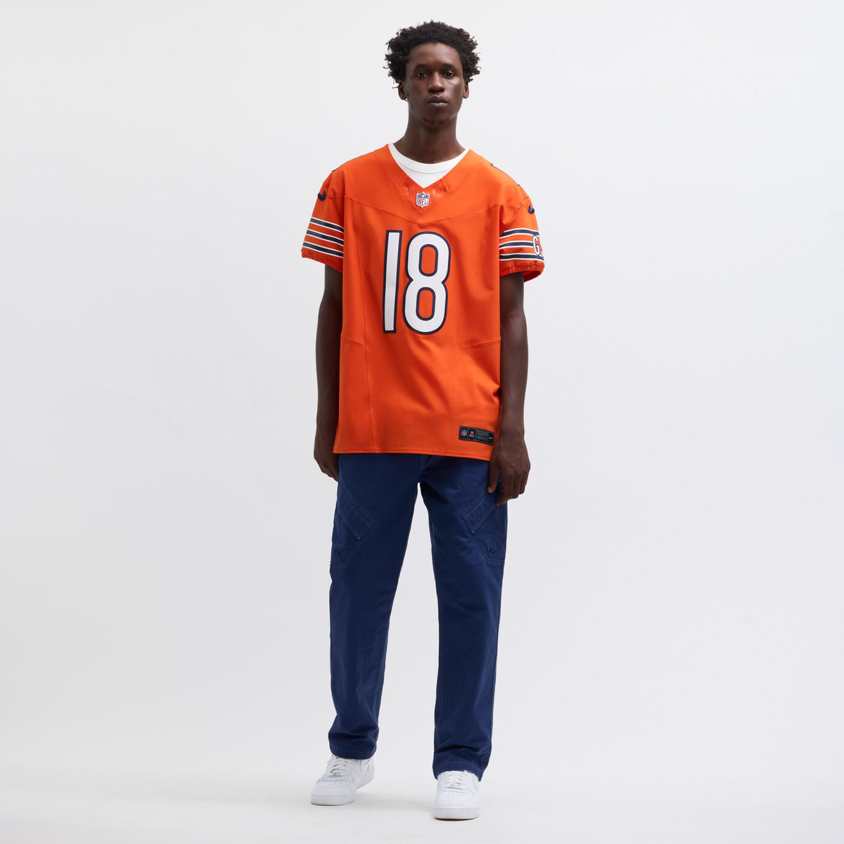 Men's Chicago Bears Caleb Williams Nike Orange Alternate Vapor F.U.S.E. Elite Jersey