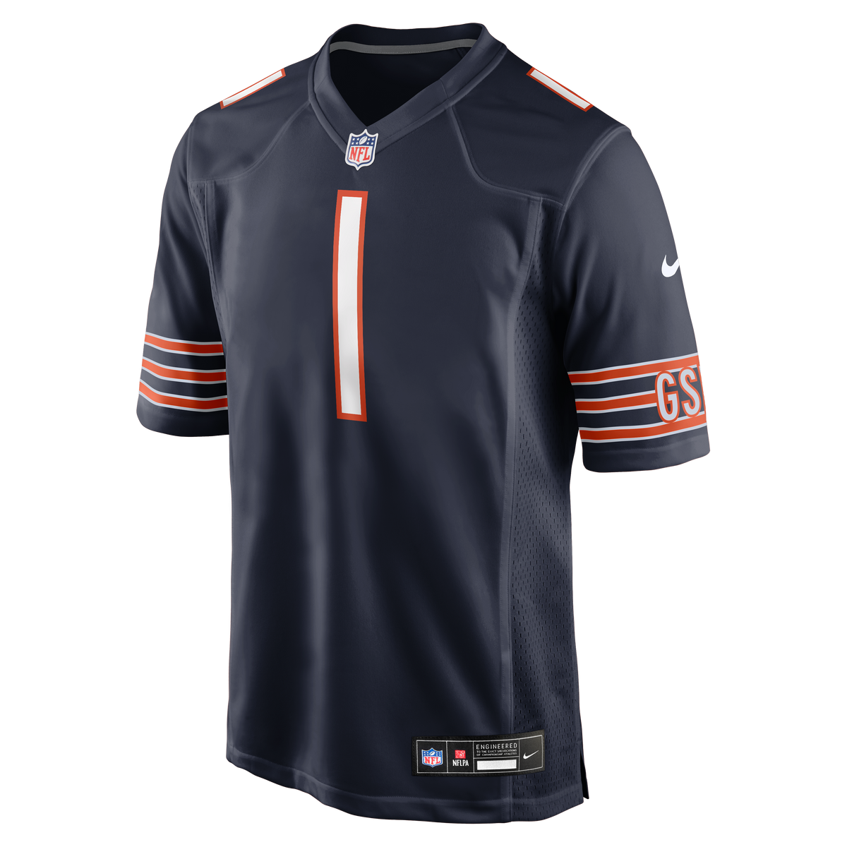 Men's Chicago Bears Jaylon Johnson Nike Navy Game Jersey