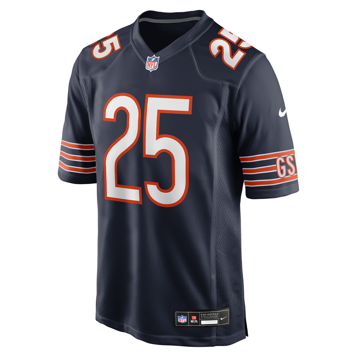 Men's Chicago Bears Kyle Monangai Nike Navy Team Game Jersey