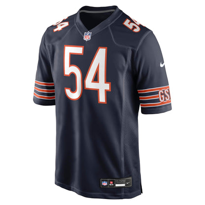 Men's Chicago Bears Logan Jones Nike Navy Team Game Jersey