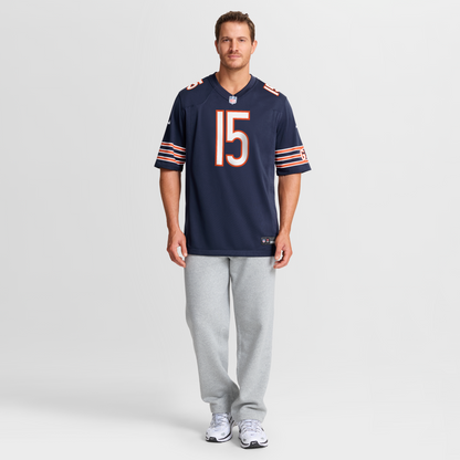 Men's Chicago Bears Rome Odunze Nike Navy Player Game Jersey