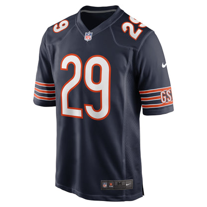 Men's Chicago Bears Tyrique Stevenson Nike Navy Game Jersey