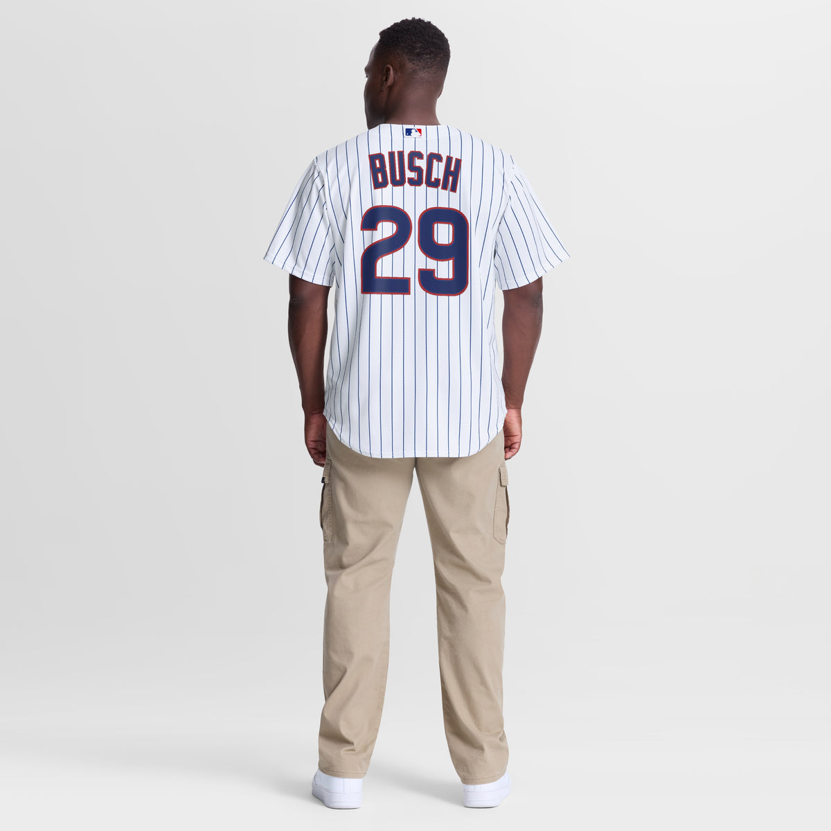 Men's Chicago Cubs Michael Busch Nike White Home Replica Jersey