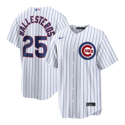 Men's Chicago Cubs Moisí©s Ballesteros Nike White Home Replica Jersey
