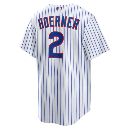 Men's Chicago Cubs Nico Hoerner Nike White Replica Player Jersey