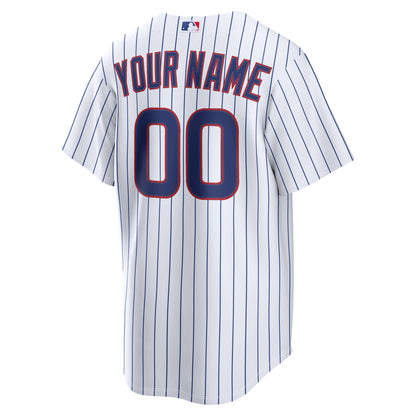 Men's Chicago Cubs Nike White Home Replica Custom Jersey